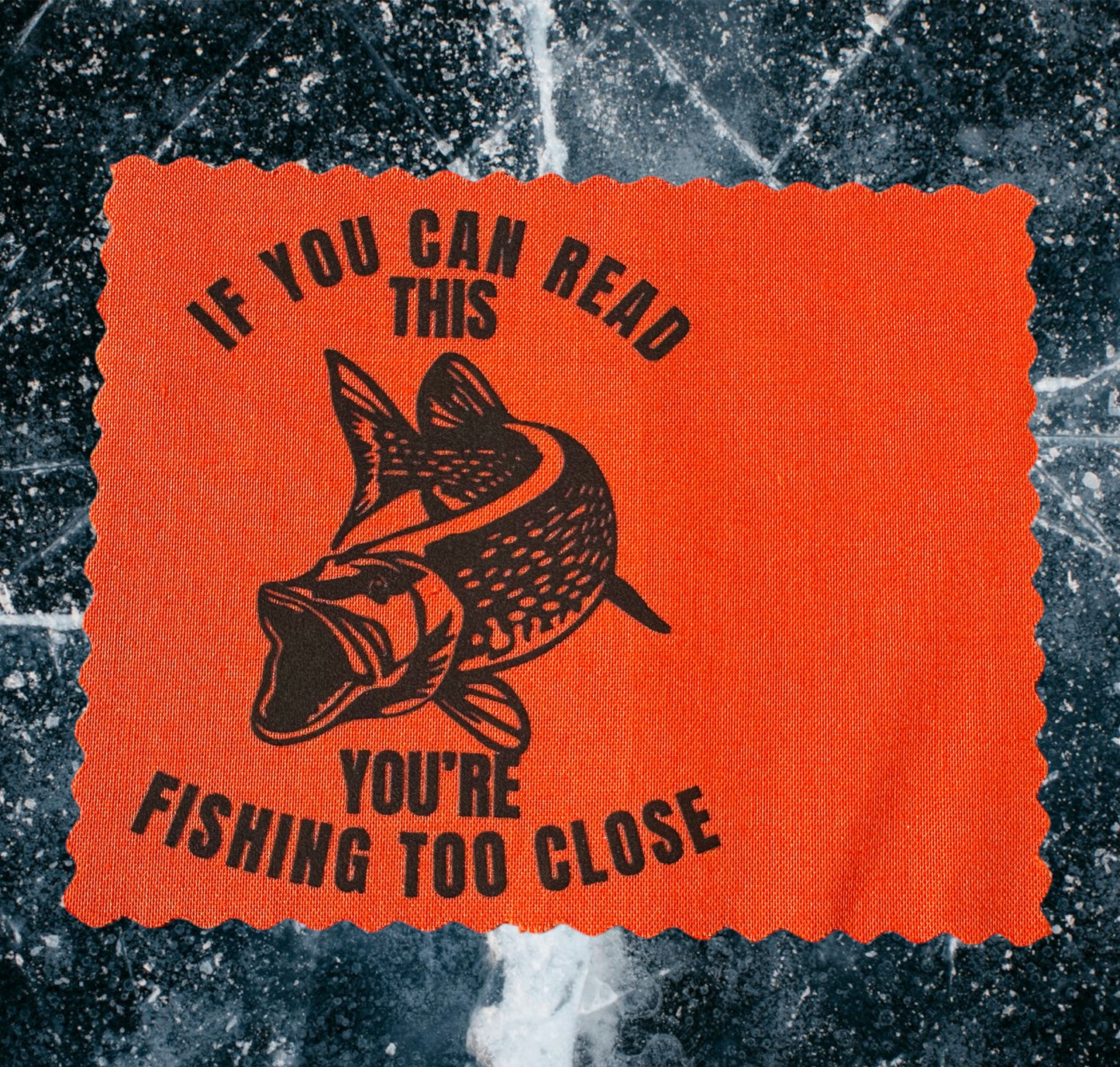 Fishing Too Close Tip Up Flags. Set of 3