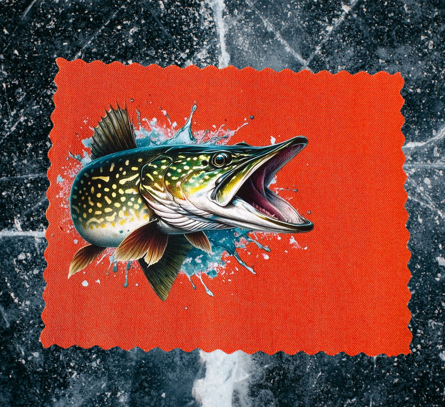 Northern Pike Tip Up Flags. Set of 3